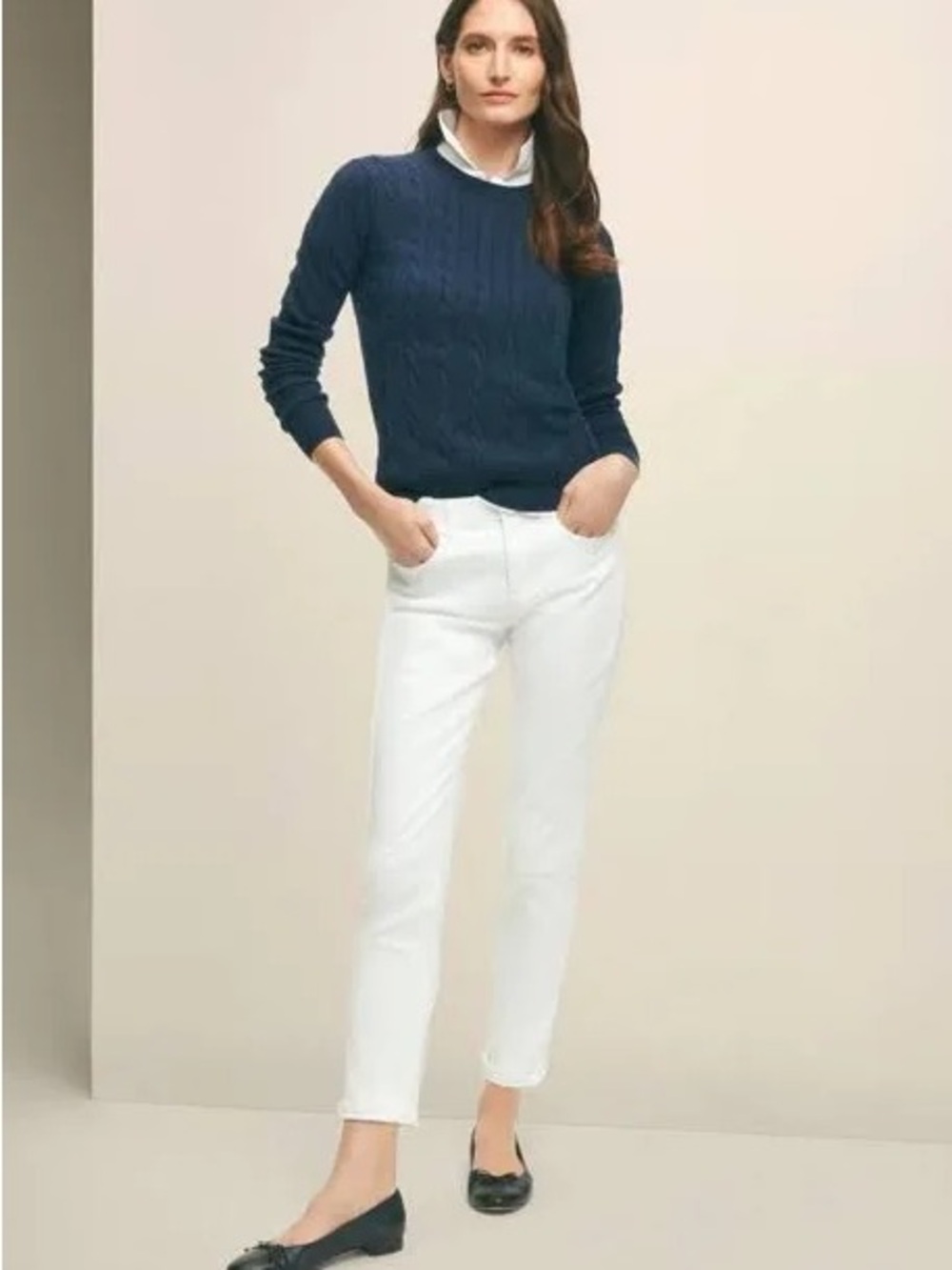 Brooks Brothers White Women’s Slim Jeans - Picture 2 of 7